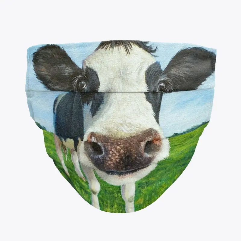 Funny Cow Face Mask