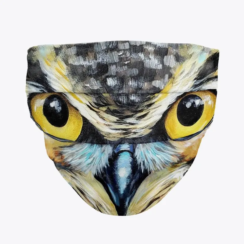 Owl Face Mask Artwork